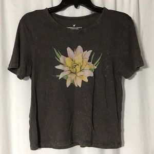 Acid wash boxy T-shirt